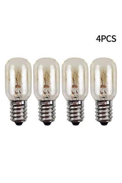 Choice 4PCS 1/4/8PCS E14 Salt Lamps Globe Bulbs 15W AC220V-240V Vintage Incandescent Bulbs Refrigerator Ove
