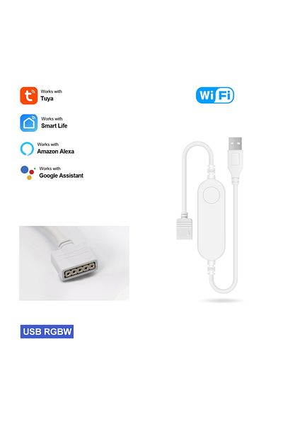 Choice WiFi 5V RGBW 5Pin Tuya WiFi Zigbee 3.0 LED Controller DC5V 4pin RGB 5pin RGBW 3Pin WS2812b LED Strip