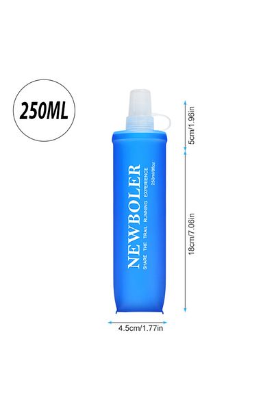 Choice BOT220-250 NEWBOLER 150/250/300/500ml Water Bottle TPU Folding Soft Flask Outdoor Sport Running Camp