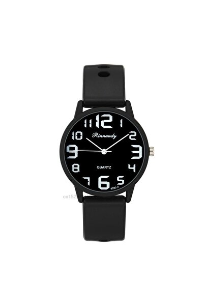 Choice مجموعة ساعات سيليكون سوداء أنيقة للنساء، بسيطة وعالية الجودة، ميناء كب...