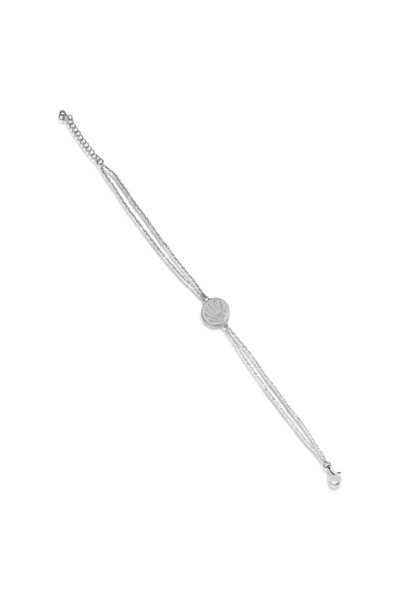 Joy of Jade Claire Güneş Motifli İnce Zincir Bileklik, 18 Ayar Rodyum Kaplama...