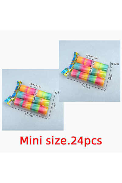 Choice Style as picture Mini 24pcs Multi-Size Rainbow Magic Spring Ring Toys ...