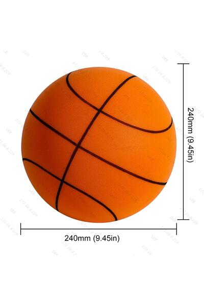 Choice كرة سلة صامتة برتقالية مقاس 24 سم، مصنوعة من إسفنج 7/5، مصنوعة من إسفن...