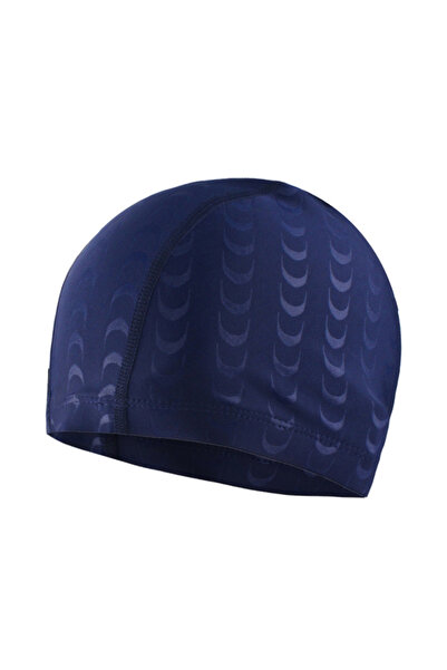 Choice قبعة سباحة نسائية ورجالية من سباندكس سوداء بطبعة حروف من جلد القرش وقب...