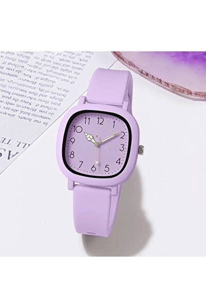 Choice ساعة يد كوارتز أنيقة باللون الأرجواني من العلامة التجارية الأصلية للنس...