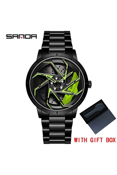 Choice ساعات رجالية رياضية مقاومة للماء من الفولاذ المقاوم للصدأ باللون الأسو...