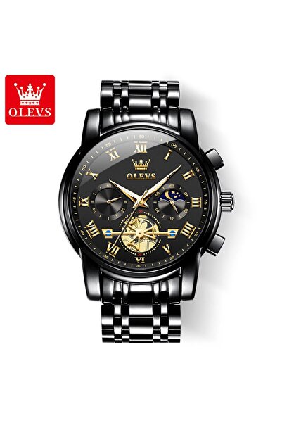 Choice لا توجد ساعات OLEVS للرجال ذات العلامة التجارية الأعلى باللون الأسود ب...