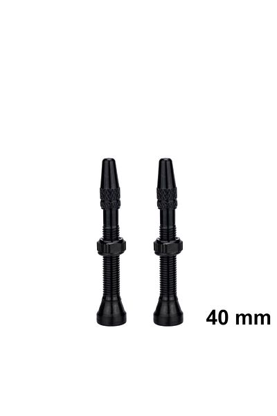 ZTTO 40mm Black ZTTO Bicycle Tubeless Valves Stems 60mm Presta 40mm No Tubes FV With Integrated Valve Cor