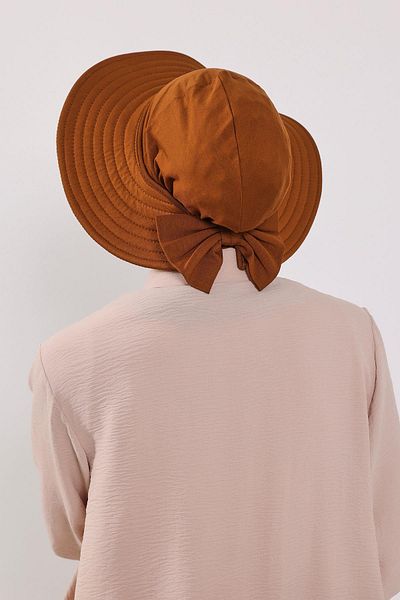 Aisha's Design Combed Cotton Practical Put-On-And-Off Bow Hat over Turban, Sp-4, Sp-4