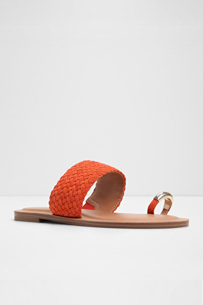 Aldo Beachwalk - Women's Genuine Leather Medium Red Flat Slippers