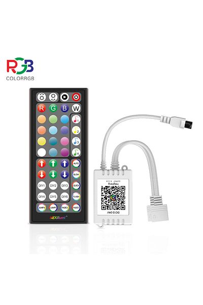 Choice 44 RGB Light Strip Remote Controller, 2-in-1 4 Pin Dimming Dimmer Brightness Flash Mode Control for
