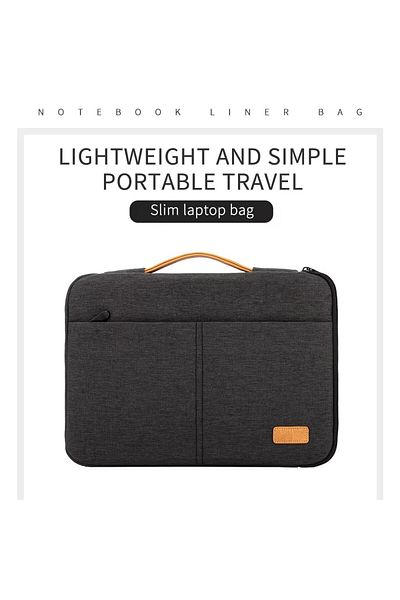 Choice 15.6-inch Dark grey Laptop Sleeve Bag 14-15.6 Inch Notebook Pouch for Men's Shockproof Computer Brie