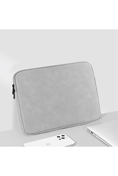 Choice حقيبة كمبيوتر محمول رمادية اللون مقاس 14-15 بوصة لجهاز ماك بوك إير برو 13 13.3 14 15.4 15.6 بوصة