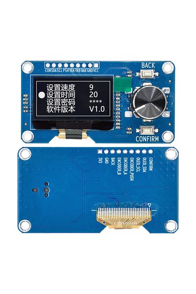 Choice 1.3 inch OLED 1.3 inch 0.96 inch OLED display screen combined with EC11 rotary encoder module IIC i