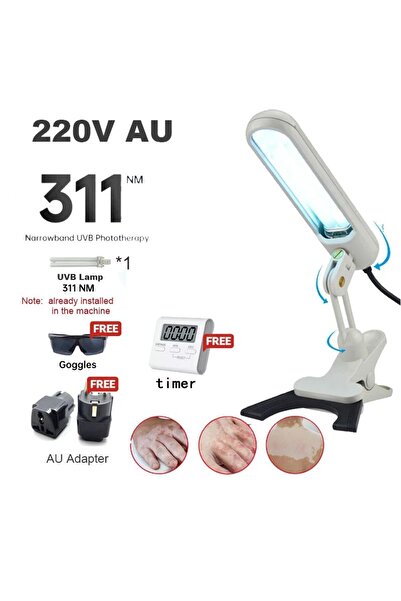 Choice جهاز العلاج الضوئي بالأشعة فوق البنفسجية 311 نانومتر، يعمل بجهد 220 فولت، بمقبس أسترالي، لعلاج البهاق، يعمل بالأشعة فوق البنفسجية ضيقة النطاق