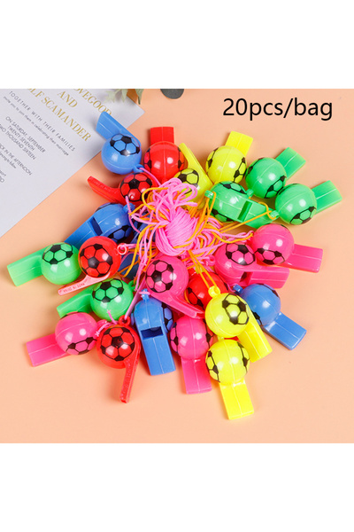 Choice 20 قطعة من صافرة كرة القدم العشوائية، 20 قطعة من صافرة الرياضة البلاست...