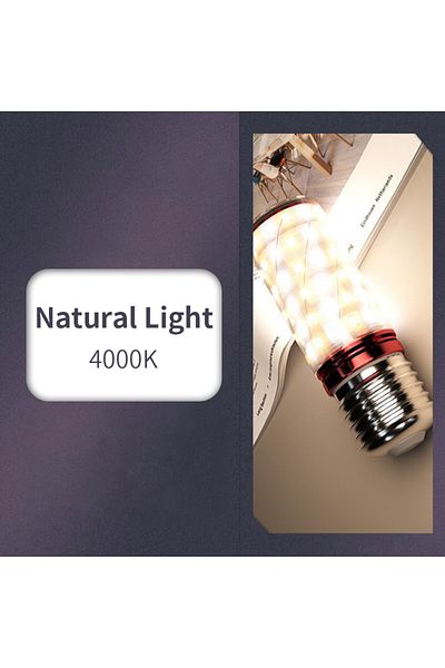 Choice E27 6W Natural light 6pcs LED Corn Lamp 3W 6W 9W 12W 15W 220V 110V Strong Light 3000K 4000K 6000K E2