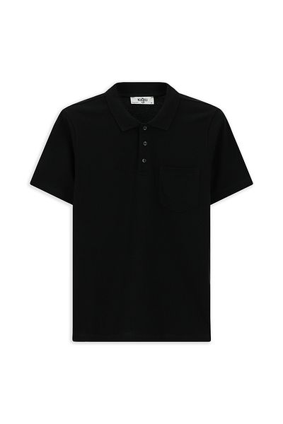 Kiğılı Slim Fit Slim Fit Cotton Pocket Polo Neck T-Shirt