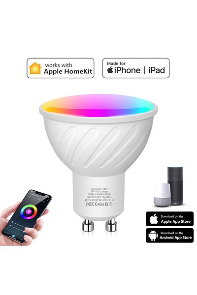 Choice GU10 5W Genuine MFI Certified Homekit WiFi Smart LED Light Bulb GU10 E14 E27 RGB Lamp Siri Voice Con