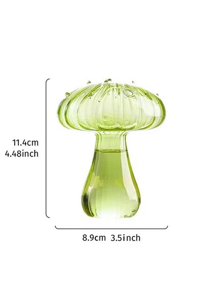 Choice Style G Colourful Mushroom Vase Creative Hydroponic Transparent Glass Aromatherapy Vase Living Room