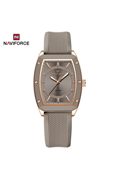 Naviforce ساعة RGGYGY NAVIFORCE NF5049 النسائية كوارتز بحزام سيليكون وساعة رياضية للطلاب بمينا كبير وسوار بسيط