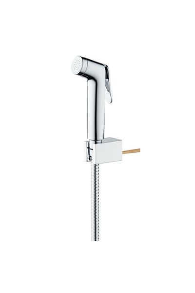 Voli Chrome Finish Modern Push Handle Durable Metal Shattaf Set