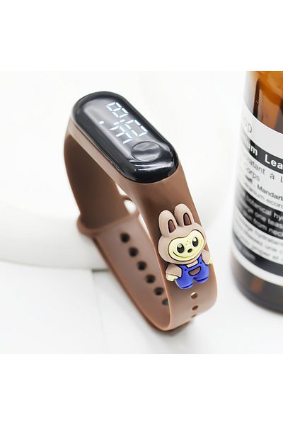 Choice 03 Fashion Children Watches For Girls Electronic Bracelet Sports Touch LED Labubu Doll Kids Watch W