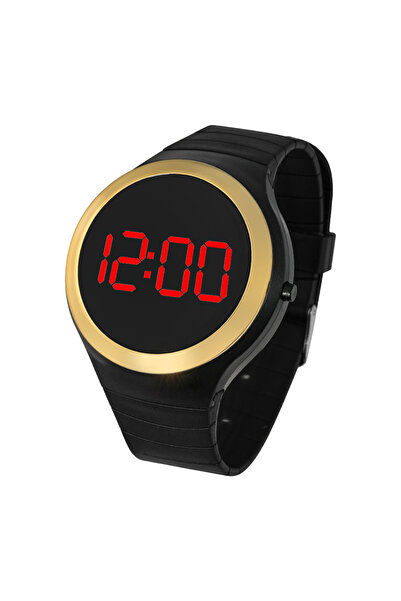 Choice ساعة إلكترونية رياضية جديدة للأولاد والبنات باللون الأسود والذهبي الور...