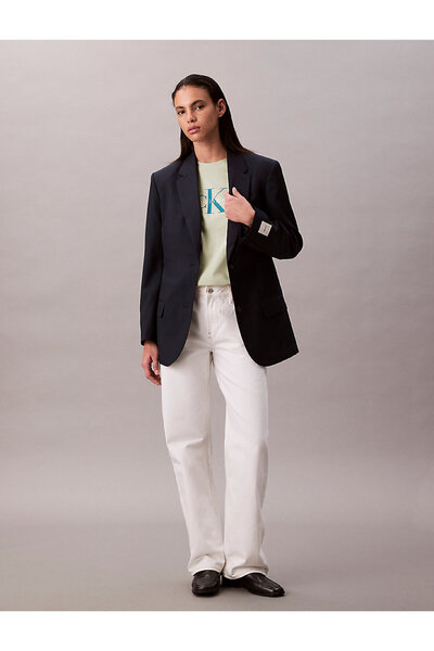 Calvin Klein Women's green printed t-shirts