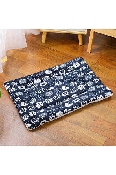 Choice سجادة قطط مربعة كبيرة جدًا مقاس 69 × 52 سم، رأس قطة أزرق داكن، سميكة، ...