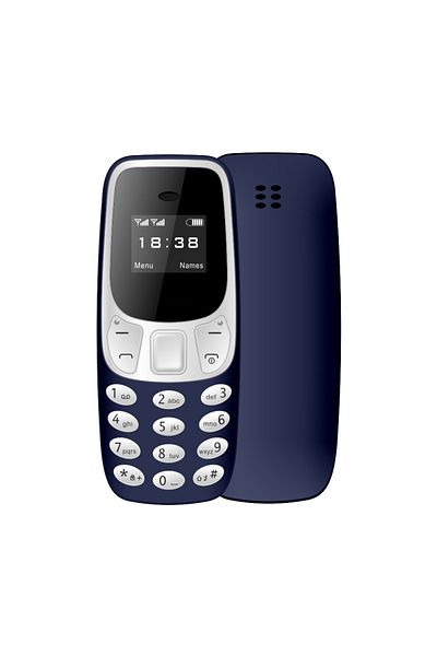 Choice1 Blue SERVO BM10 Mini Feature Phone Dual SIM Dual Standby Voice Dialing Low Radiation Mp3 Player With