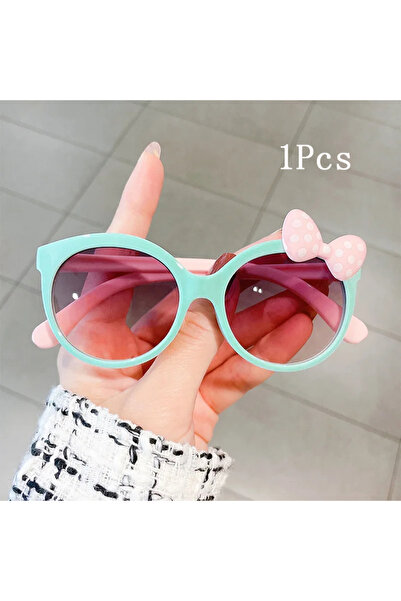 choice2 green 1pc AdTosdocument Night Sunglasses Bow Decor Big Frame Teen Boy...