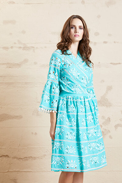 SERPİL Kadın Günlük %100 Pamuk Desenli Rahat Yazlık Etek