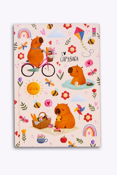 Thinkbook Capybara Picnic Hard Cover Notebook 14X20