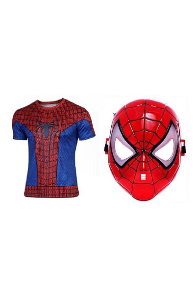 rexa Spider-Man Role Play Set with Blaster, Mask, T-Shirt & Foam Bullets