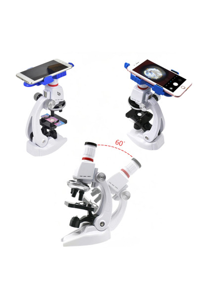 MultiZone Taşınabilir LED Işıklı Mikroskop 1200x Eğitim Amaçlı Set Hazır