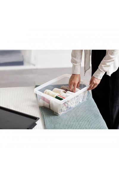 Tatay Hinged Handle Multipurpose Stackable Storage Box with Lid 15 Liter