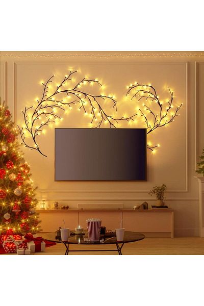 Choice USB 96LED 72/96 LEDS USB Willow Vine Branch Lights 8 Modes Warm White Light for Wall Room Kitchen Co