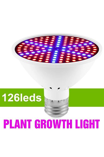 Choice E27 126leds E27 LED Plant Grow Light Full Spectrum Indoor Hydroponics Flower Seedling Vegetables Cul