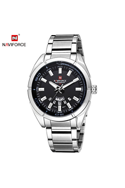 Naviforce ساعة إس بي كلاسيك كاجوال للرجال من الفولاذ المقاوم للصدأ رياضية مقا...