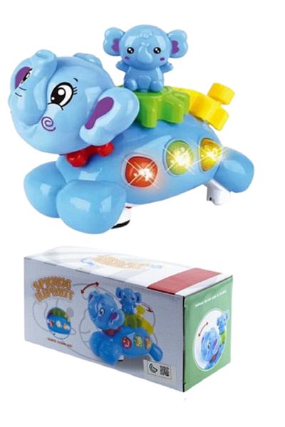 rexa Cute Electric Spinning Elephant Music & Light Toy For Kids