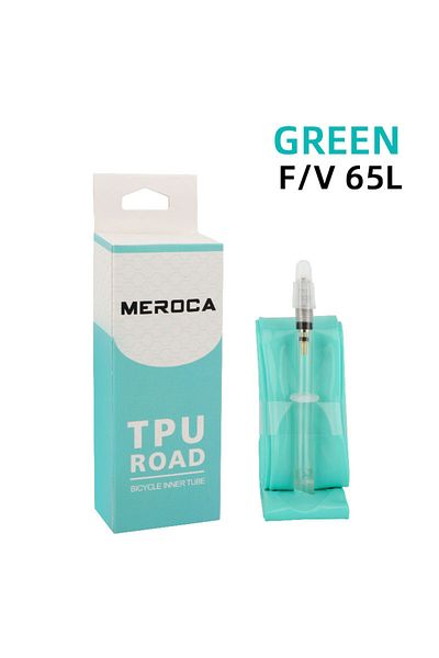 Choice Presta Valve 700c 23-35C Green FV 65L MEROCA Road Bike TPU Inner Tube 700x23-32C FV 45L/65L/80L Ultr