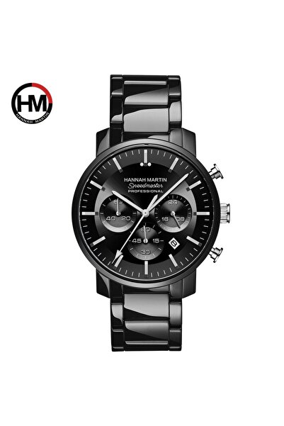 Choice 113YH 2024 ساعة متعددة الوظائف جديدة من ماركة هانا مارتن 46 مم زرقاء ف...