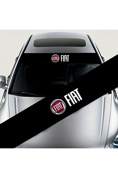 Fiat Car shade sticker 3D personalized sticker for front windshield For Fiat 124 125 500 Abarth Palio ...