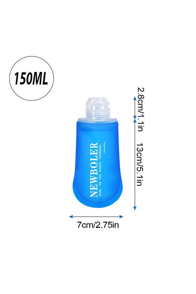 Choice BOT216-150 NEWBOLER 150/250/300/500ml Water Bottle TPU Folding Soft Flask Outdoor Sport Running Camp