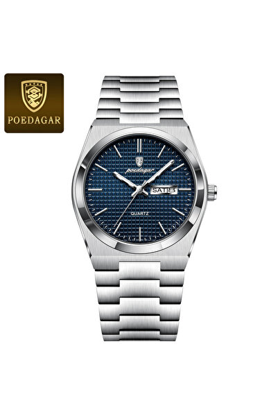 Choice ساعة يد رجالية فاخرة من الفولاذ المقاوم للصدأ مقاومة للماء برقم 821 فض...