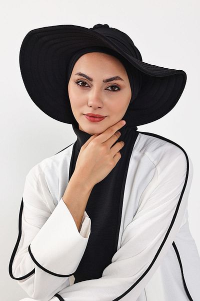 Aisha's Design Aerobin Practical Put-On-And-Off Bow Hat over Turban, Sp-4A, Sp-4A