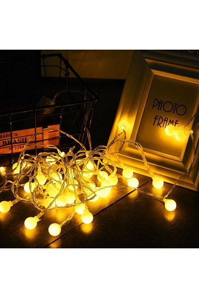 Choice Battery Case 10M 80Leds Warm White Ball 10M USB/Battery Power Ball LED String Lights Garland Lights