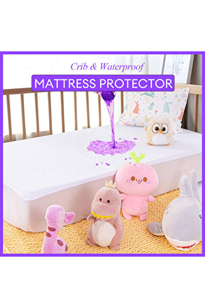 Choice 71x132x20 سم 1 قطعة واقي مرتبة سرير مقاوم للماء من القطن تيري غطاء وسا...