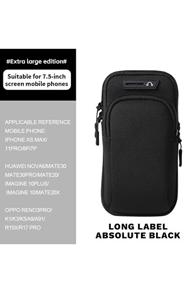 Choice حقيبة ذراع رياضية مقاومة للماء من LongLabelBlack، حافظة هاتف، مفتاح نق...